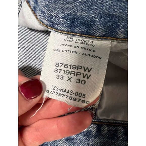 Rustler High Thigh Cut Shorts Custom Designer Distressed Vintage Size Medium 33x - Picture 4 of 5